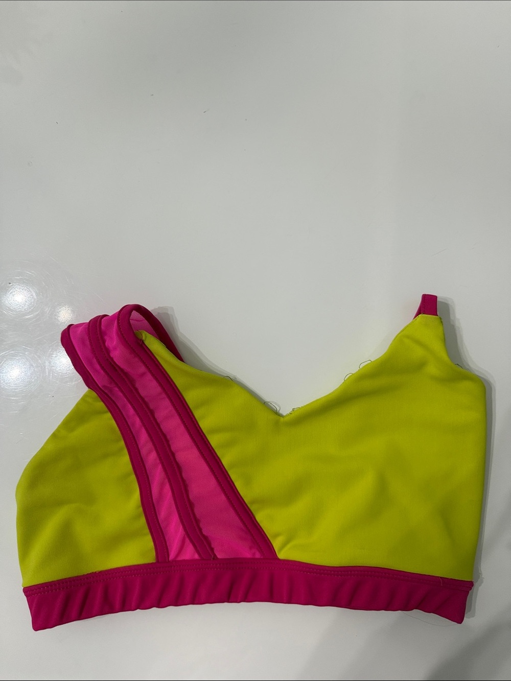 Tiger Friday dance wear pink and green top